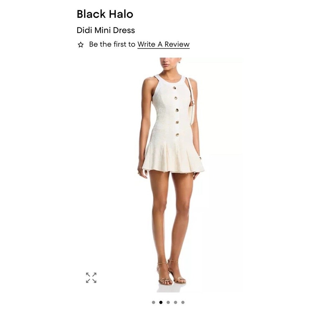 Black Halo Didi Mini Dress sz 10 NWT
